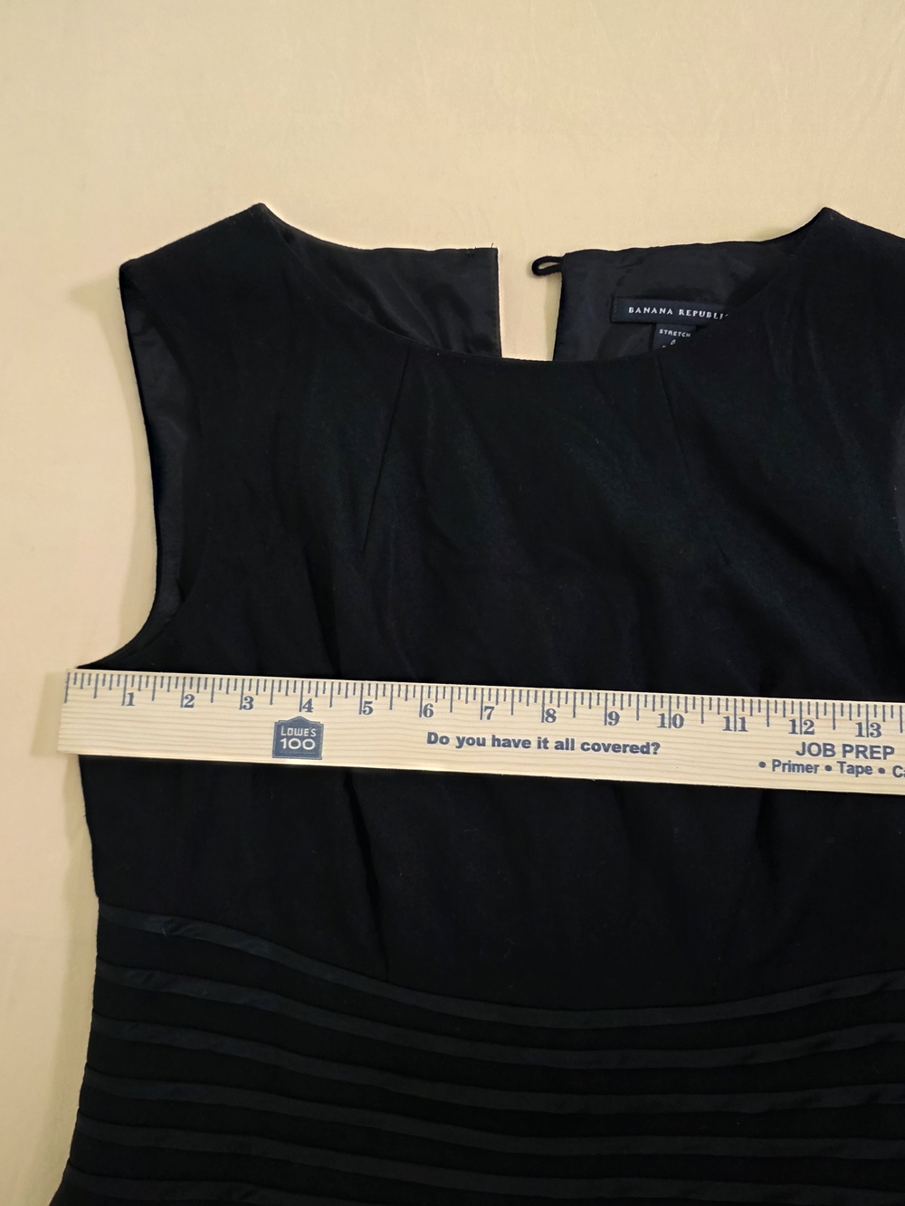 Banana Republic Black Sleeveless Pleated-Waist Dress - Picture 8 of 12